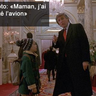 Macaulay Culkin et Donald J. Trump dans "Maman, j’ai encore raté l’avion" (1992). [IMDb.com]