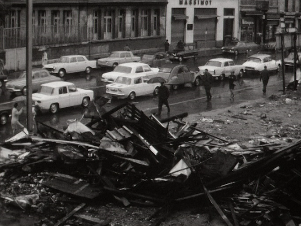 Lyon, au lendemain des émeutes des 24 et 25 mai 1968. [RTS]