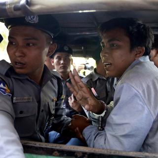 L'un des deux journalistes de Reuters mis en examen en Birmanie. [EPA/Keystone - Nyein Chan Naing]