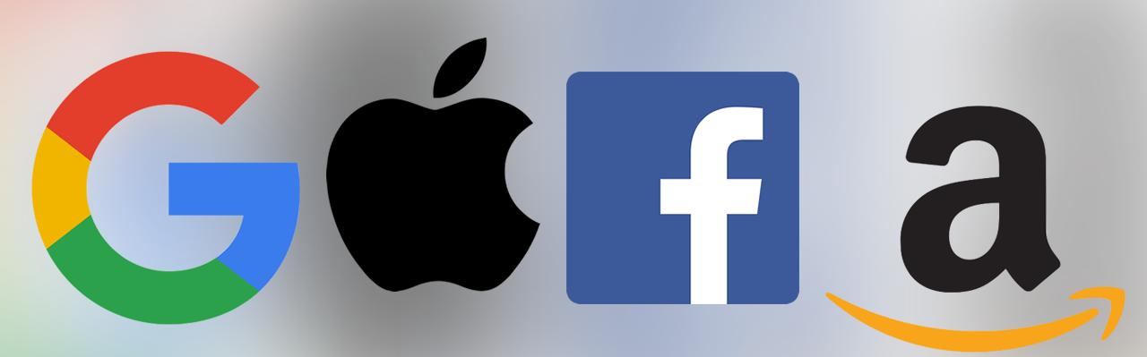Les GAFA: Google, Apple, Facebook et Amazon.