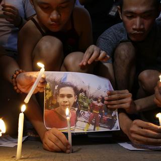 Le jeune homme a été abattu par la police à Manille. [AP Photo/Keystone - Aaron Favila]