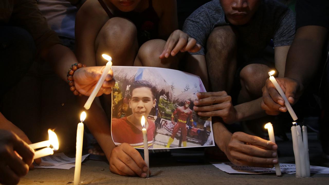 Le jeune homme a été abattu par la police à Manille. [AP Photo/Keystone - Aaron Favila]