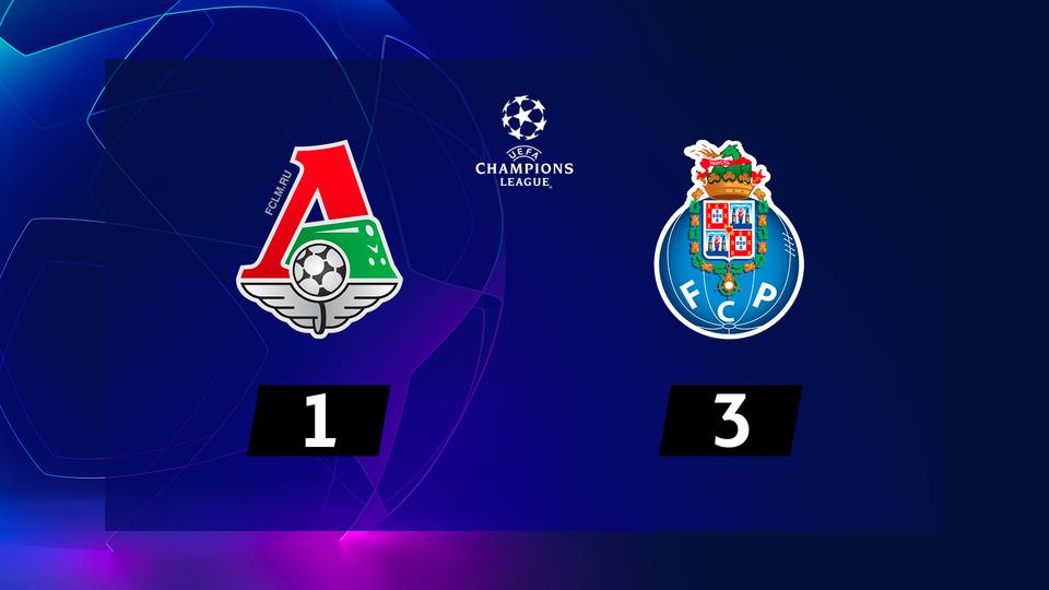 3e journée, Lok.Moscou - Porto (1-3): le résumé de la rencontre