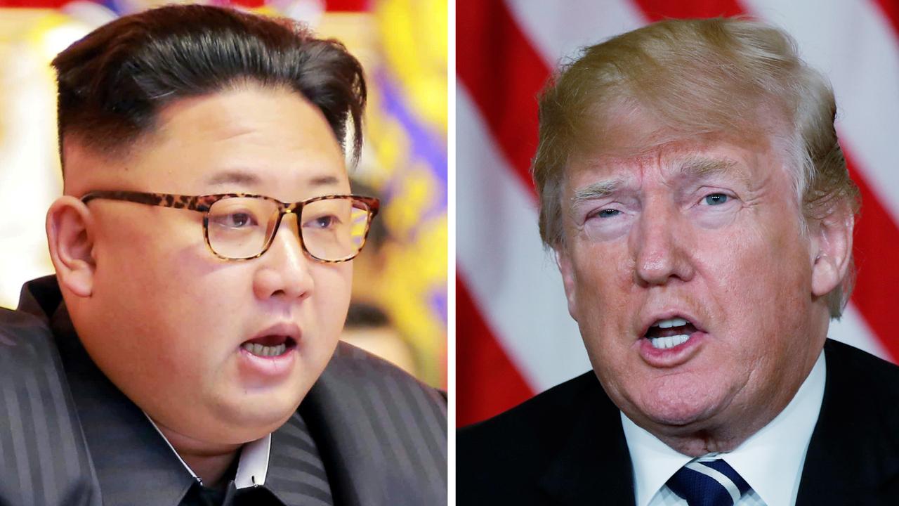 Montage photo montrant côte à côte le leader nord-coréen Kim Jong-un et le président américain Donald Trump. [Reuters - KCNA]