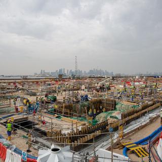 Le Ras Abu Aboud Stadium en construction à Doha, au Qatar. [afp - Sharil Babu / DPA / dpa Picture-Alliance]