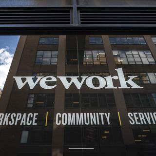 La façade de Wework à Brooklyn, New York, en septembre 2019. [AFP - Drew Angerer]