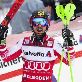 Marcel Hirscher a remporté le géant et le slalom d'Adelboden. [Jean-Christophe Bott]