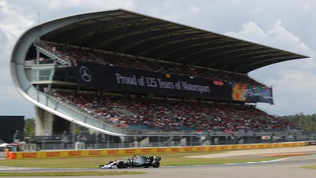 Lewis Hamilton a signé la 3e pole position de sa carrière en Allemagne. [Jan Woitas]