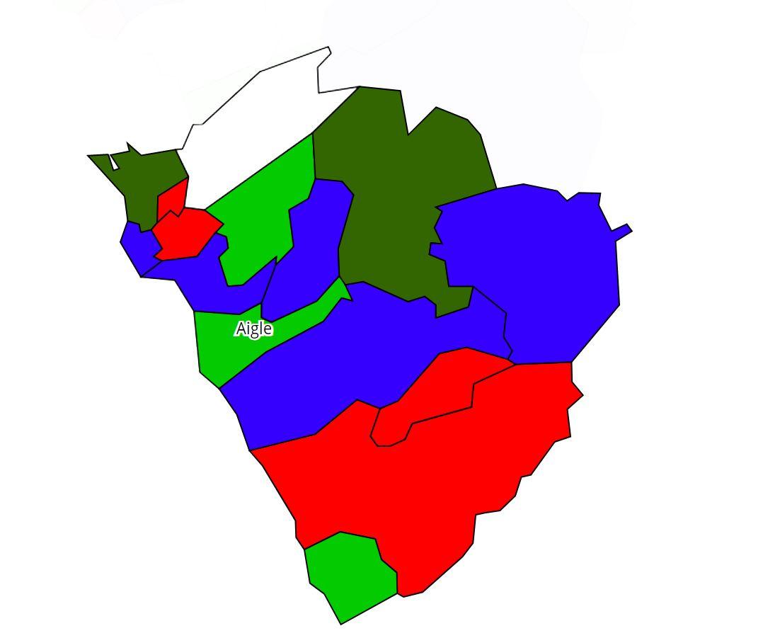 Résultats dans le district d'Aigle pour l'élection au Conseil des Etats. [www.elections.vd.ch]