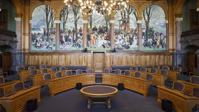 La salle du Conseil des Etats. [Keystone - Gaëtan Bally]