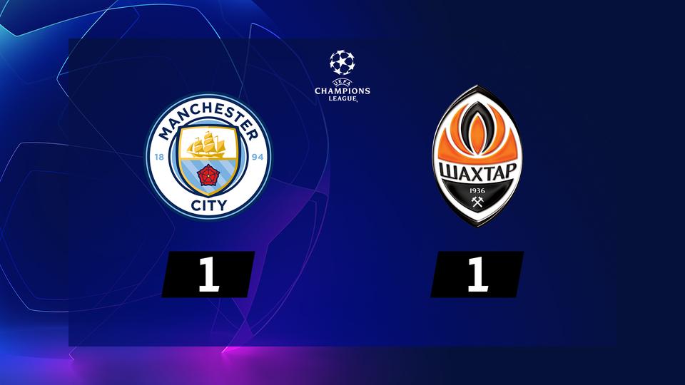 5e j. Gr.C, Manchester City - Shakhtar (1-1): résumé de la rencontre