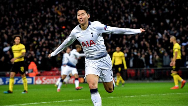 Heung-min Son a mis le feu dans la défense du BVB pour marquer le 1-0. [Neil Hall]