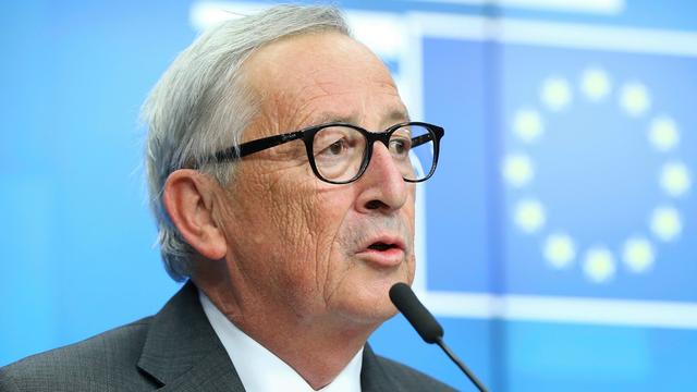 L'ancien président de la Commission européenne, Jean-Claude Juncker, lors d'un discours le 18 octobre 2019. [AFP - Dursun Aydemir / Anadolu Agency]