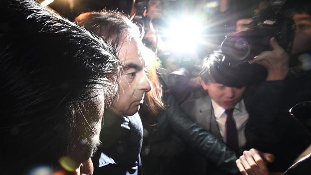 Carlos Ghosn ancien patron de Nissan à nouveau arrêté à Tokyo. [AP/Keystone - Sadayuki Goto]