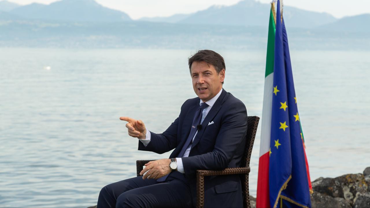 Giuseppe Conte, chef du gouvernement italien. [RTS - Laurent Bleuze]