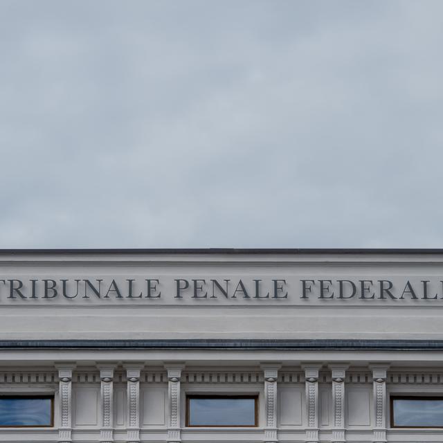 Le Tribunal pénal fédéral à Bellinzone. [Keystone - Pablo Gianinazzi]