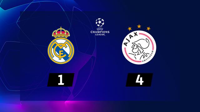 1-8e retour, Real Madrid - Ajax Amsterdam (1-4): le résumé de la rencontre