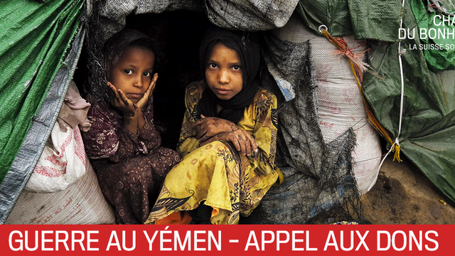 Journée nationale de solidarité organisée par la Chaîne du Bonheur pour les victimes de la guerre au Yémen [EPA/Keystone - Yahya Arhab]