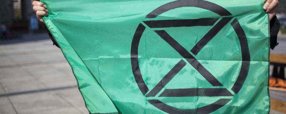 Le logo du mouvement Extinction Rebellion. [NurPhoto/AFP - Maciej Luczniewski]