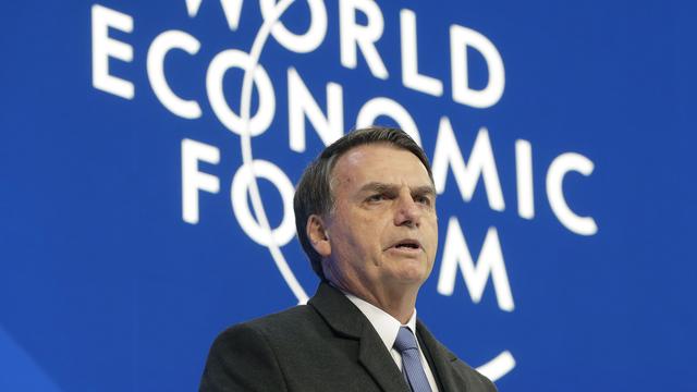 Jaïr Bolsonaro en quête de crédibilité à Davos [Kestone/AP photo - Markus Schreiber]