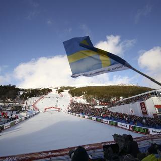 Les Championnats du monde de ski alpin à Ore, en Suède. [Keystone - Alessandro Trovati/ AP Photo]