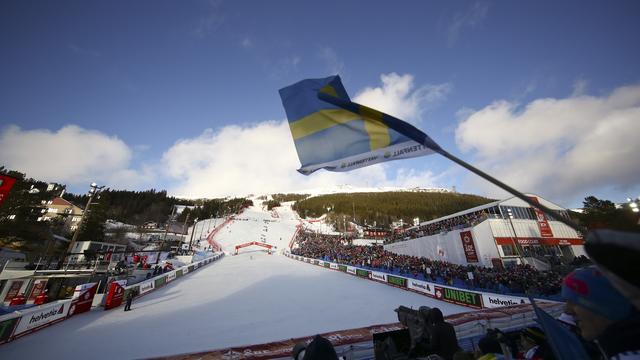 Les Championnats du monde de ski alpin à Ore, en Suède. [Keystone - Alessandro Trovati/ AP Photo]