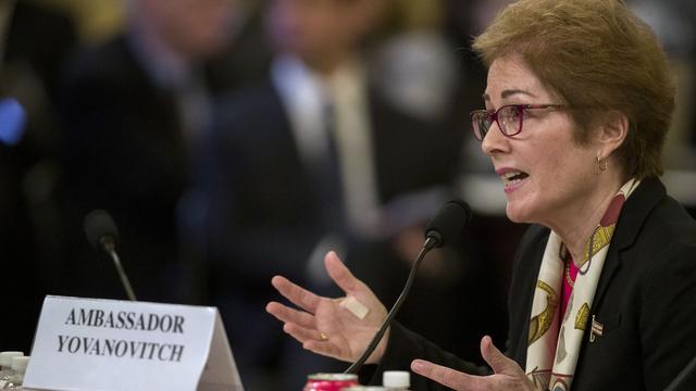 L'ex-ambassadrice américaine en Ukraine, Marie Yovanovitch, lors de son audition au Congrès, ce 15 novembre 2019. [AP Photo - Alex Brandon]