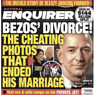 Le National Enquirer avait révélé la relation extra-conjugale de Jeff Bezos, actuellement en instance de divorce. [Keystone - National Enquirer via AP]