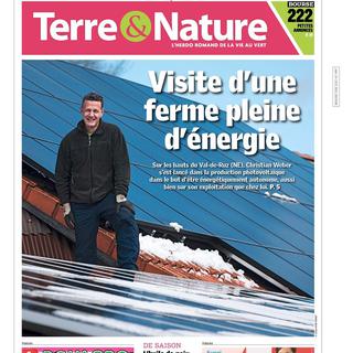 La Couverture du "Terre & Nature"" du 21 mars 2019. [DR - terrenature.ch]