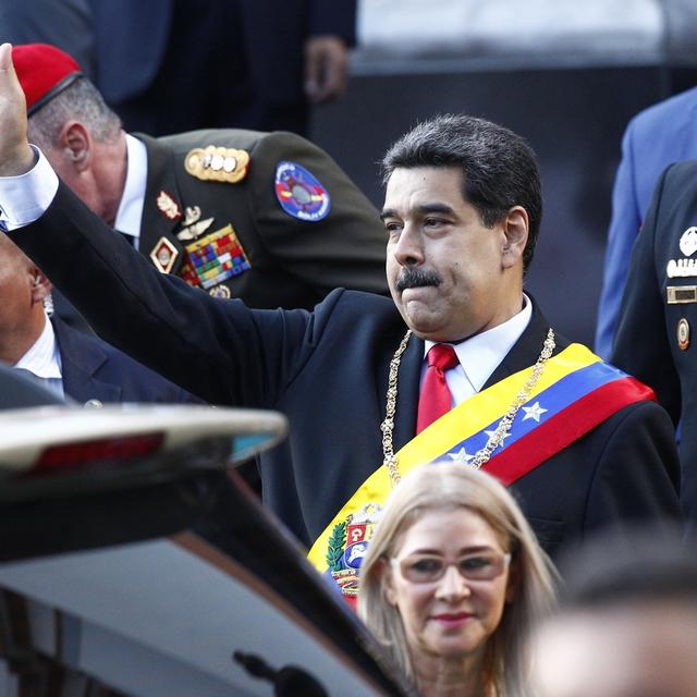 Le président vénézuélien Nicolas Maduro, photographié le 7 août 2019. [AP Photo - Leonardo Fernandez]