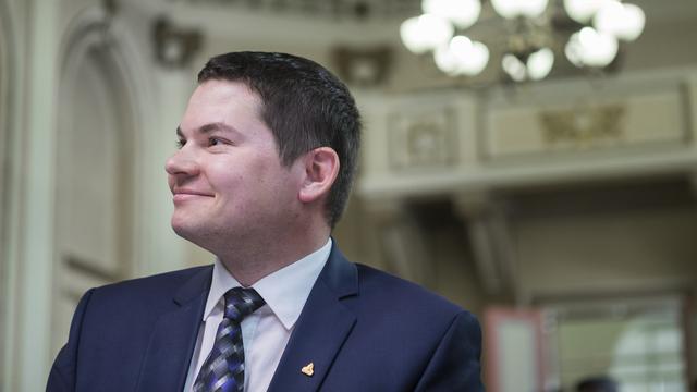 Grégory Logean, député valaisan UDC. [Keystone - Dominic Steinmann]