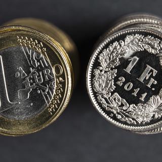 L'euro est passée sous la barre d'1 franc 09, soit son plus bas niveau depuis deux ans. [Keystone - Martin Ruetschi]