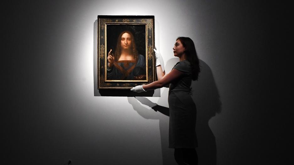 Le tableau "Salvator Mundi" de Léonard de Vinci, vendu 450 millions de dollars en 2017, n'est plus réapparu en public depuis. [KEYSTONE/EPA - Andy Rain]