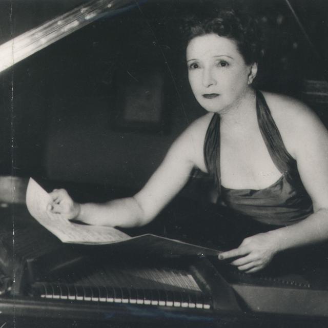 La pianiste Magda Tagliaferro (1955). [Arquivo Nacional/DP]