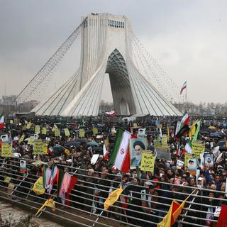 L'Iran célèbre les quarante ans de la révolution islamique. [AP Photo/Keystone - Vahid Salemi]