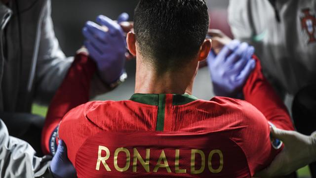 Ronaldo a dû sortir sur blessure à la 31e minute. [Patricia De Melo Moreira]