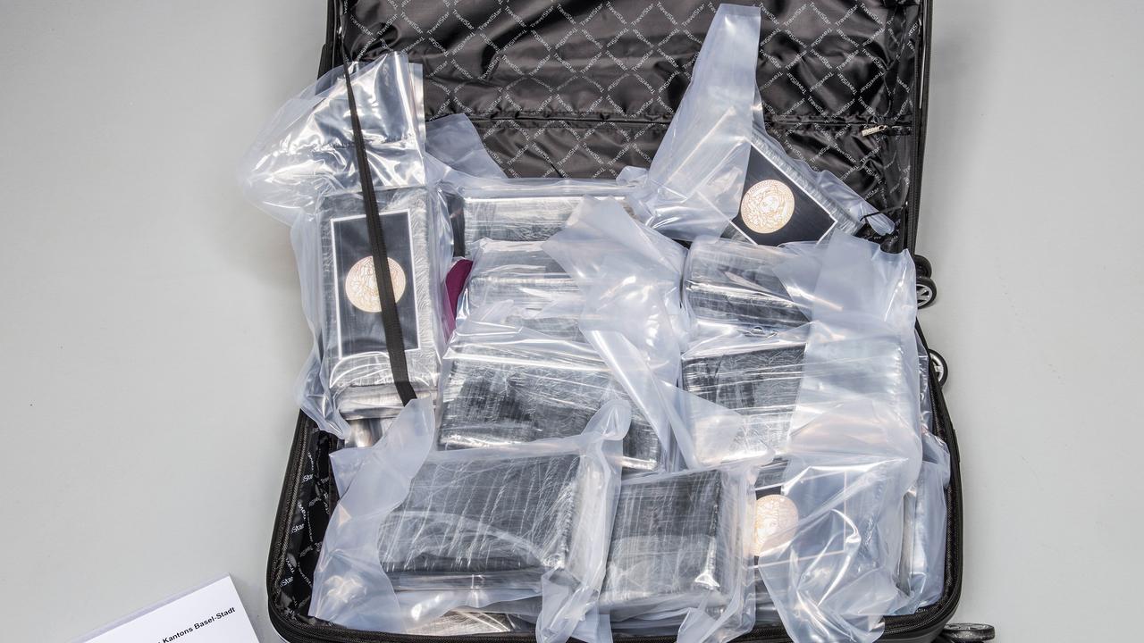 Une vingtaine de valises ont été interceptées à Bâle, pour un total de 603 kg de cocaïne. [AFP]