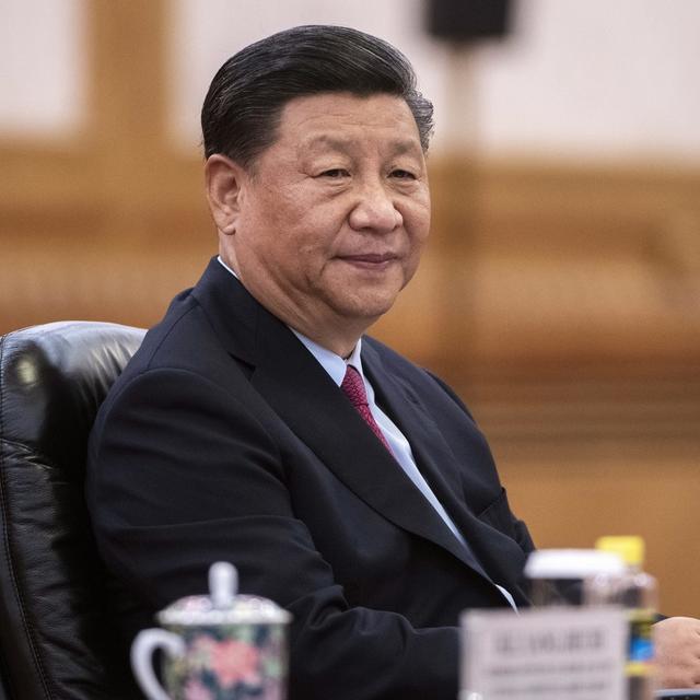 Xi Jinping, lors d'un meeting à Pékin le 25 juin 2019. [Keystone - Nicolas Asfouri]