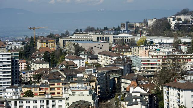 La suppression de la valeur locative pourrait bénéficier à la majorité des propriétaires immobiliers. [Keystone - Jean-Christophe Bott]