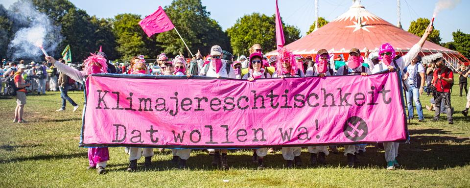 Manifestations contre l'industrie du charbon dans la Ruhr en Allemagne. [EPA/Keystone - Jonas Nolden]