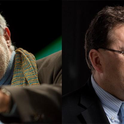 Les conseillers nationaux Carlo Sommaruga (PS/GE) et Laurent Wehrli (PLR/VD). [RTS]