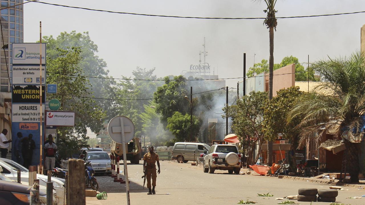 Après une attaque au centre de Ouagadougou, au Burkina Faso, en 2018 (image d'illustration). [AP Photo - Ludivine Laniepce]