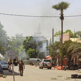 Après une attaque au centre de Ouagadougou, au Burkina Faso, en 2018 (image d'illustration). [AP Photo - Ludivine Laniepce]