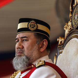 Le roi de Malaisie Mohammed V avait été élu en décembre 2016. [Keystone - Ahmad Yusni]