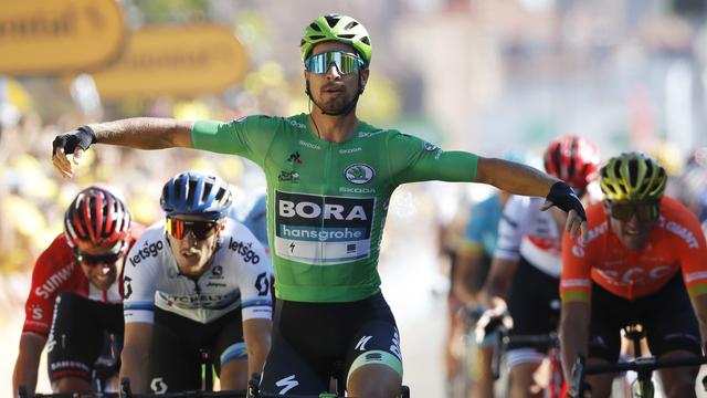 Sagan a fait parler sa puissance pour s'imposer au sprint. [Christophe Ena]