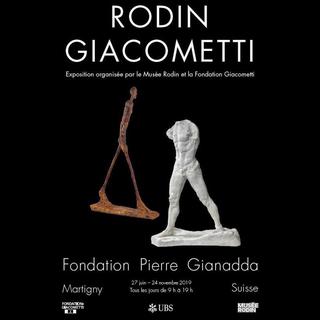 Affiche de l'exposition "Rodin-Giacometti". [facebook.com/fondationpierregianadda]