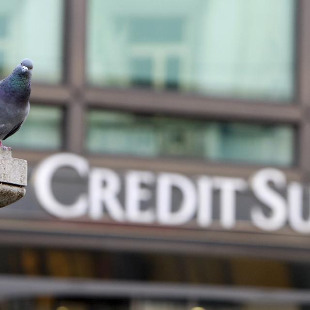 Credit Suisse a communiqué sur les résultats trimestriels. [Keystone - Antonio Calanni]