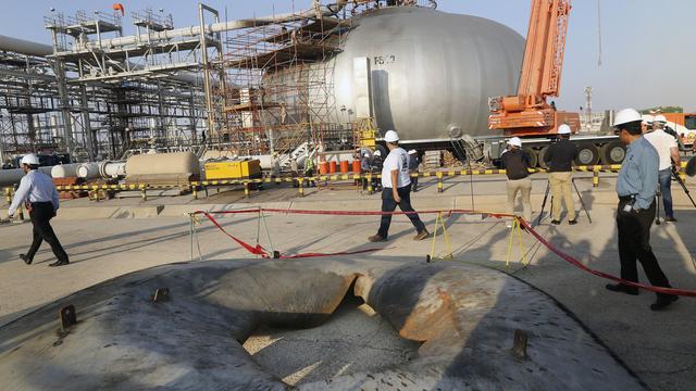 L'Arabie saoudite a montré les dégâts causés par les attaques du 14 septembre dernier [Keystone/AP Photo - Amr Nabil]