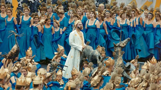 Photographie prise le 27 juillet 1999 lors de la précédente édition de la Fête des Vignerons à Vevey. [Keystone - Patrick Aviolat]