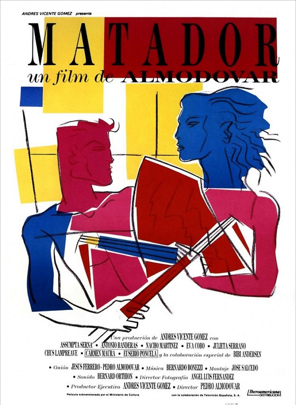 L'affiche de "Matador" (1986). [COMPANIA IBEROAMERICANA DE TV - COLLECTION CHRISTOPHEL]